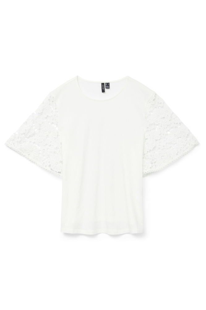 VMPANNA 2/4 TOP JRS 10329679 SNOW WHITE